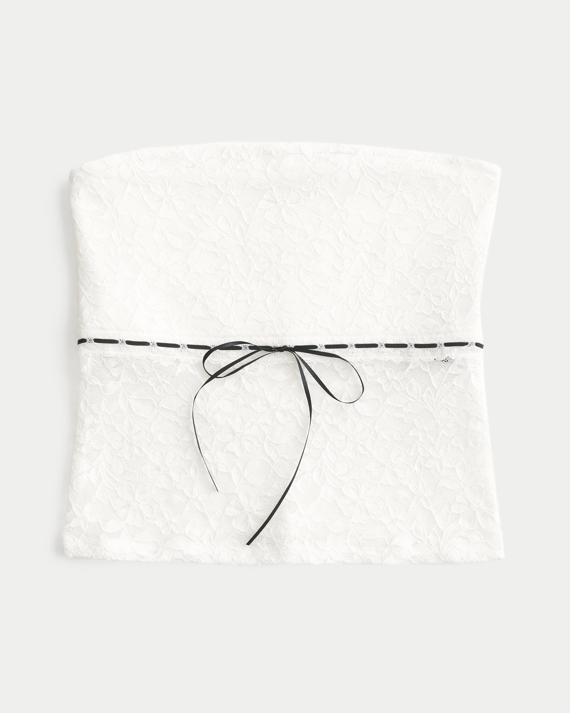 All-Over Lace Tube Top Product Image