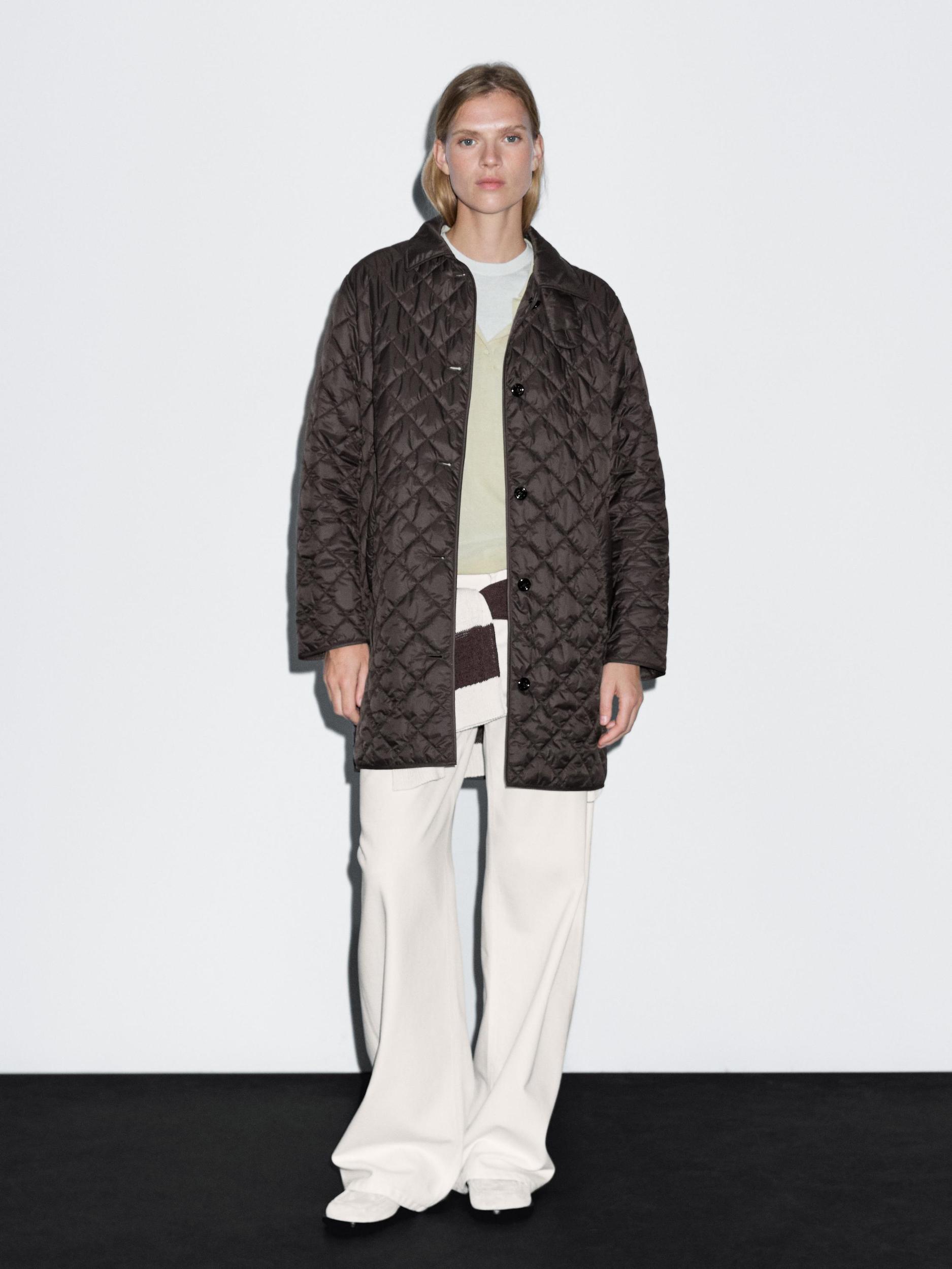 Long lightweight puffer jacket Product Image