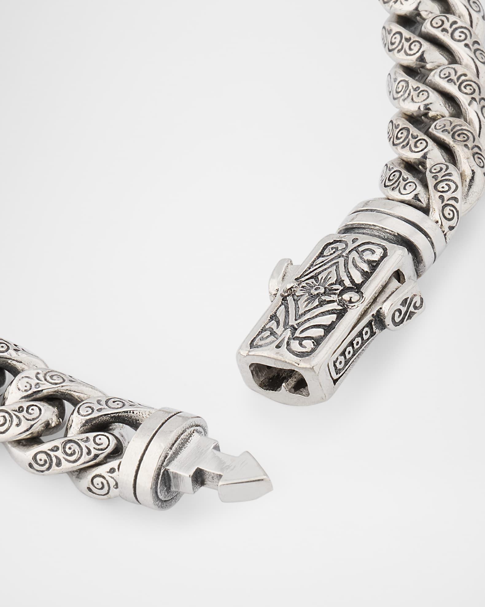 Mens Hydra Sterling Silver and 18K Gold Bracelet Product Image