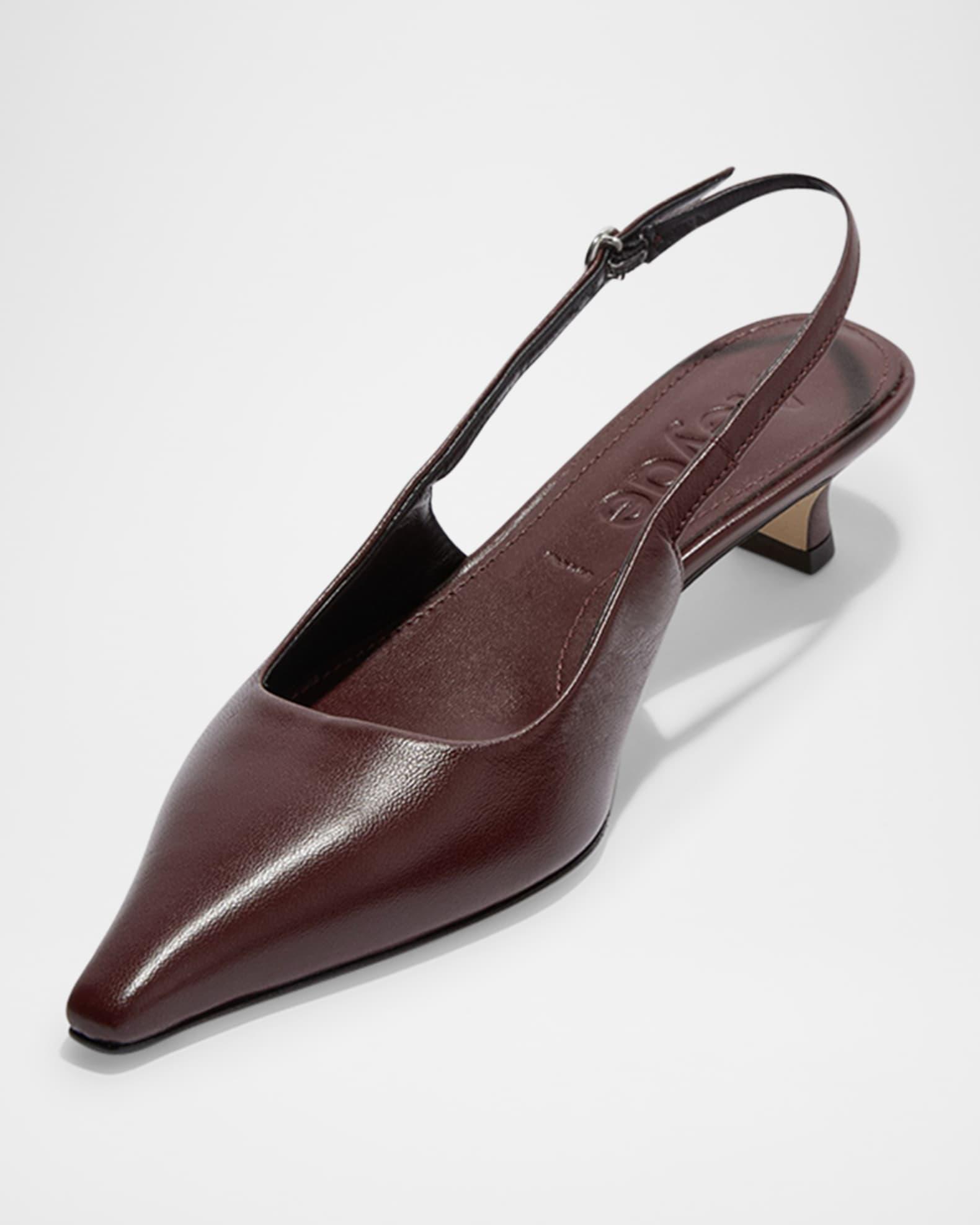 Catrina Nappa Leather Slingback Pumps Product Image