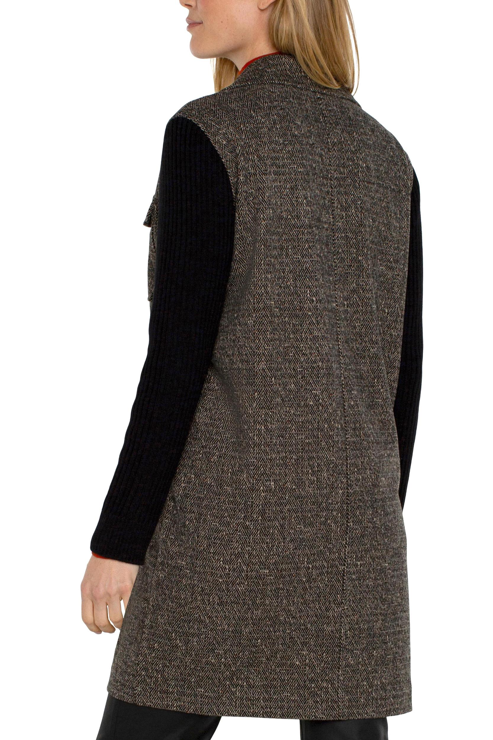 Coatigan with Sweater Sleeves Product Image