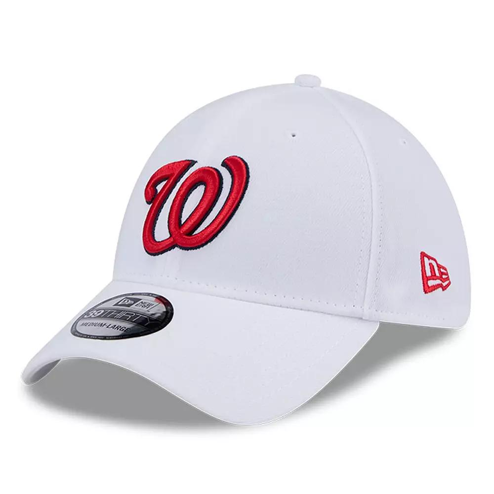 Men's New Era White Washington Nationals Evergreen 39THIRTY Flex Hat,  Product Image
