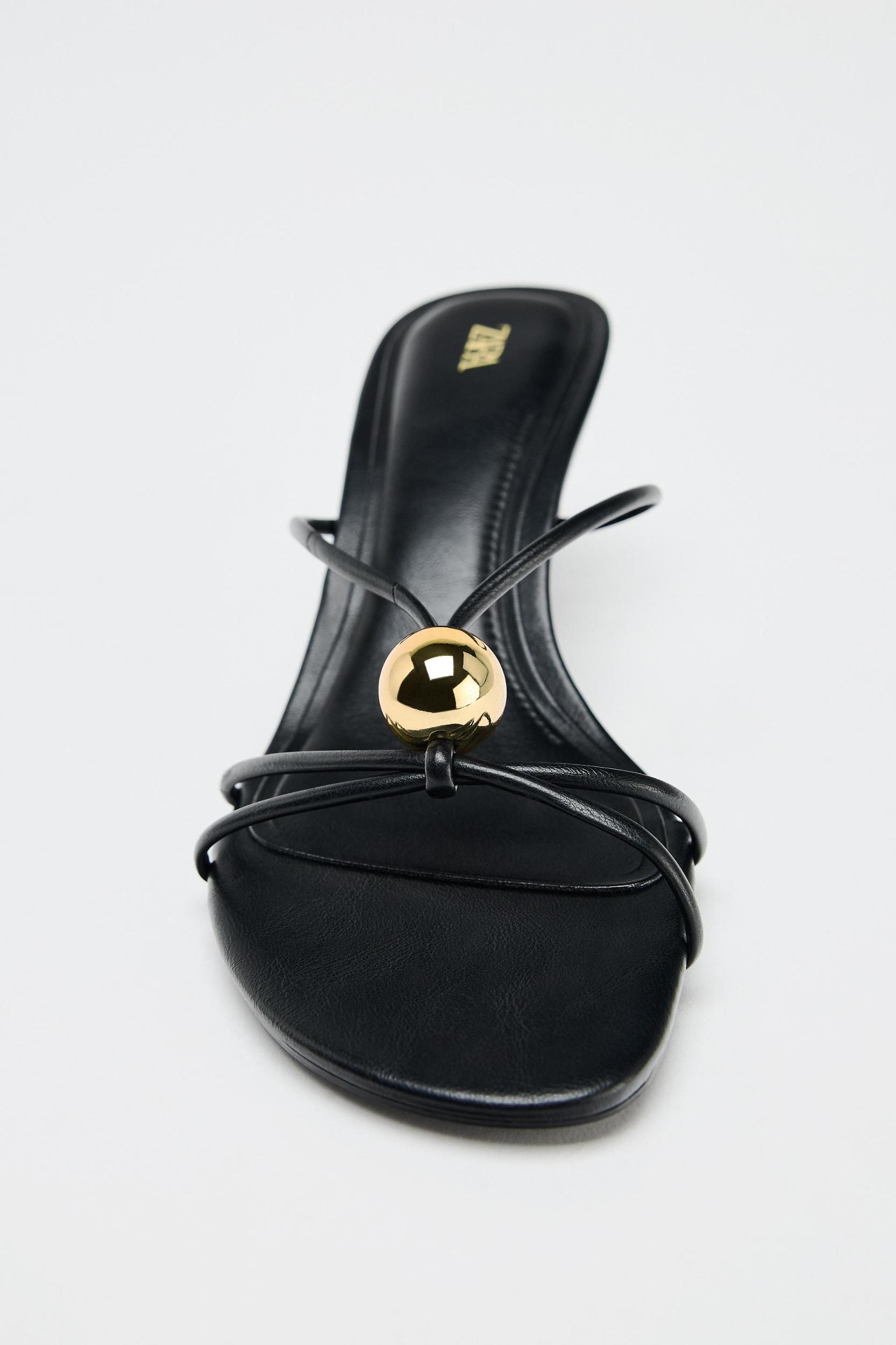 SANDALS WITH METALLIC DETAIL Product Image