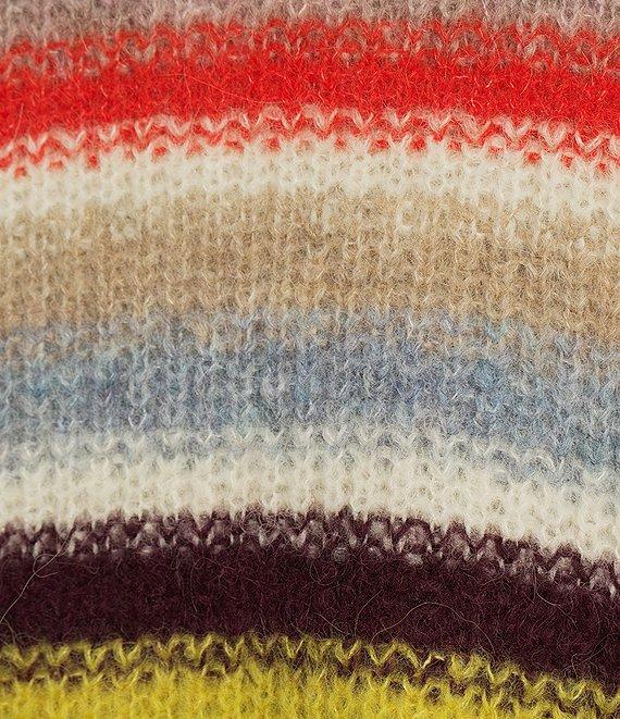 Pendleton Alpaca Stripe Crew Neck Long Sleeve Pullover Product Image