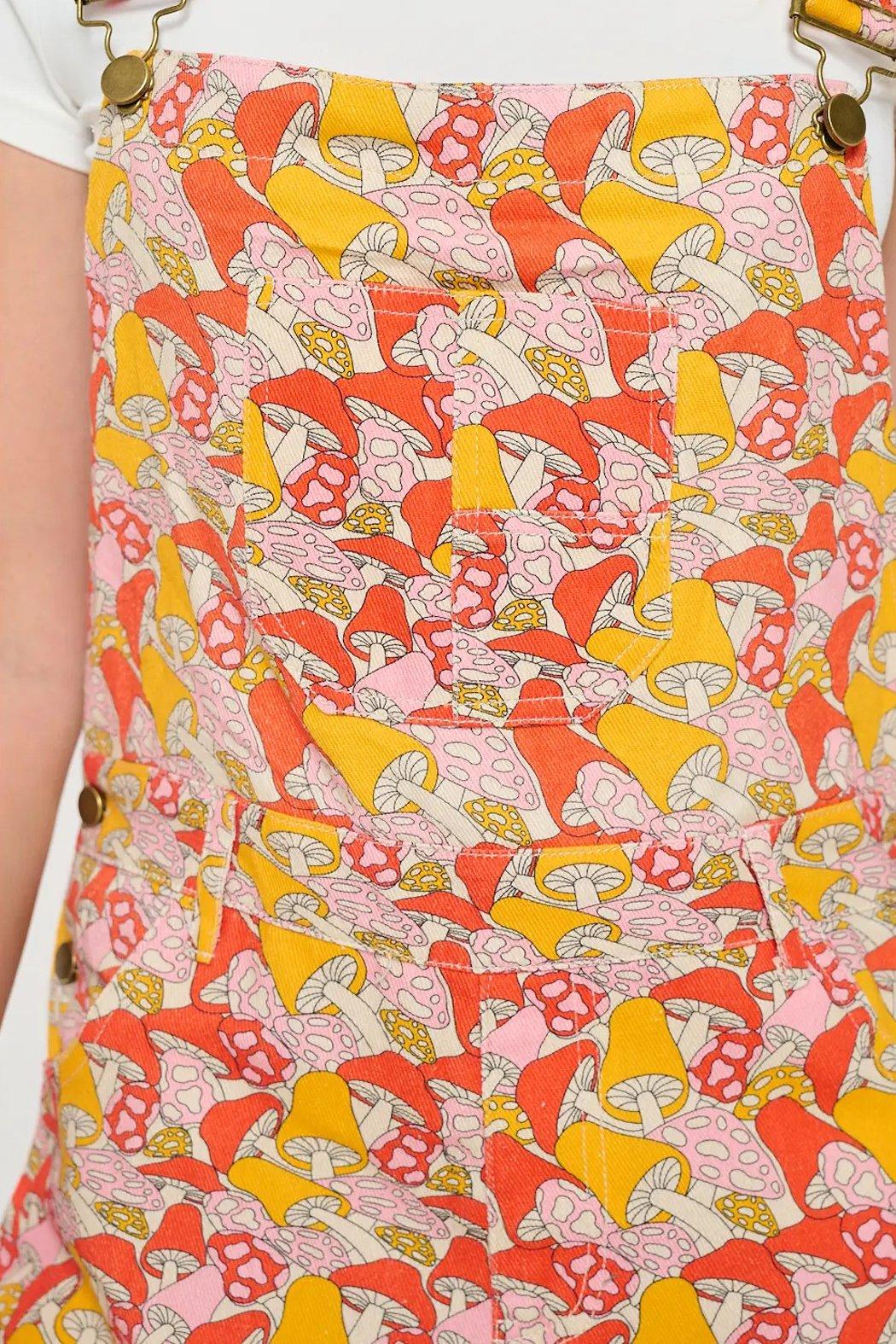 Mushroom Printed Overalls Product Image