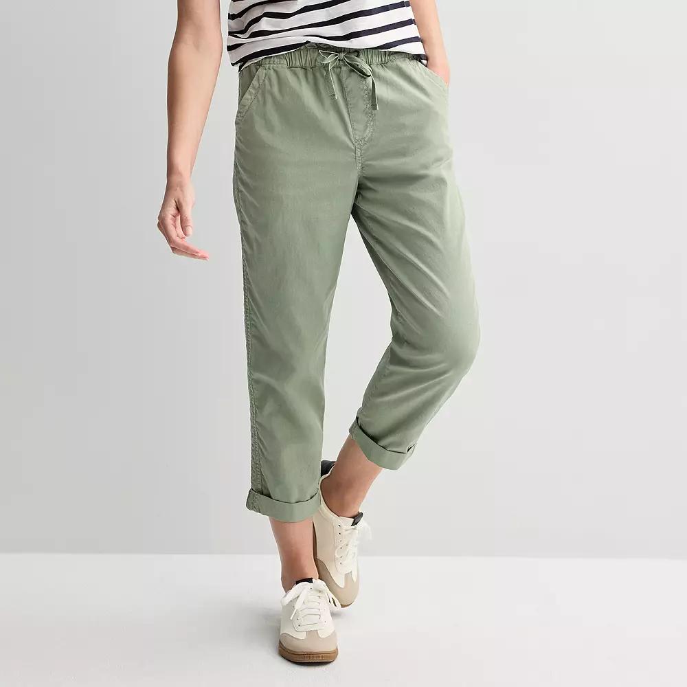 Women's Sonoma Goods For Life® Easy Paper Bag Waist Capri,  Product Image