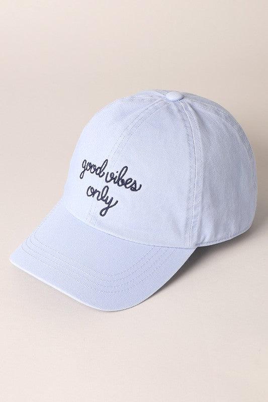 Good Vibes Only Baseball Cap Product Image