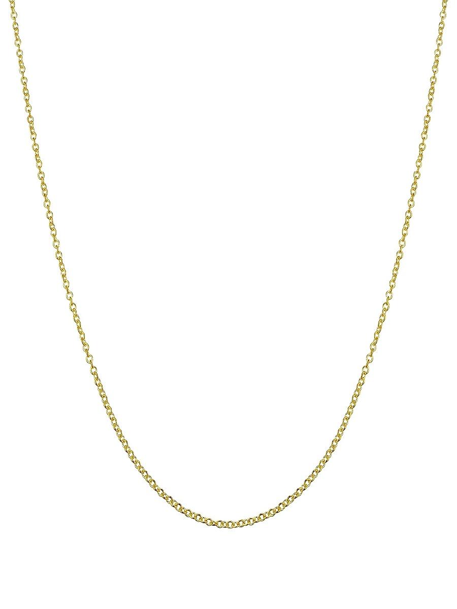 Womens 14K Yellow Solid Gold Rimini Rolo Chain Product Image