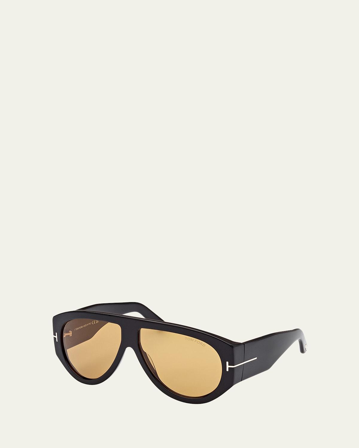 Mens 59MM Aviator Acetate Sunglasses Product Image