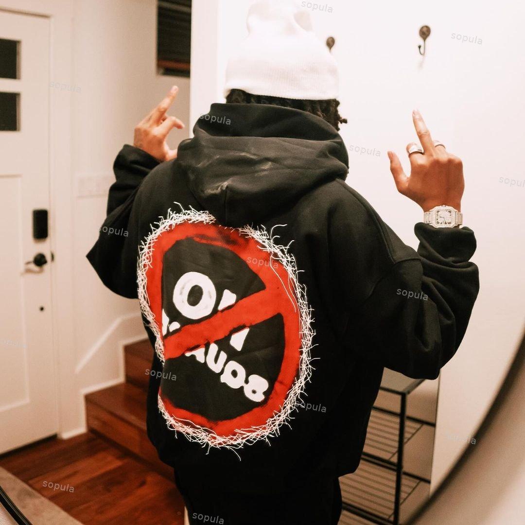 Sopula Retro Street Tenth Series Graphic Pullover Hoodie Product Image