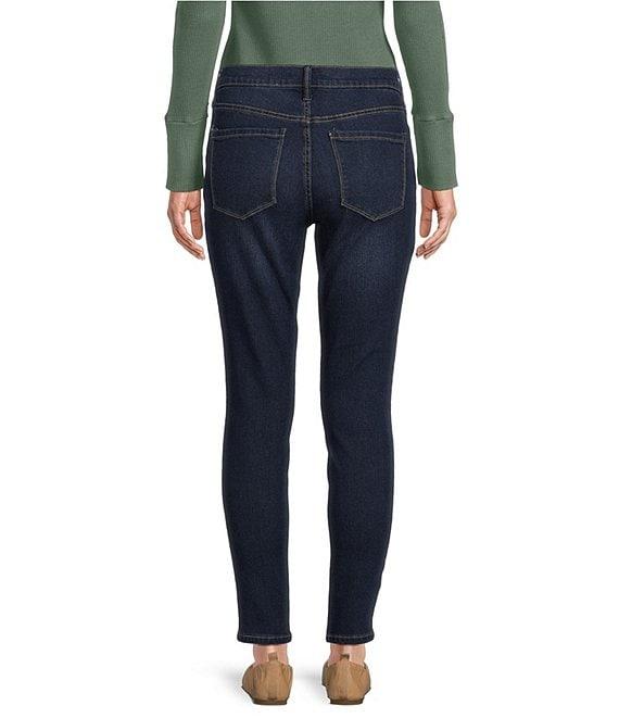 Code Bleu Petite Size Soho Mid Rise Slim Skinny Leg Stretch Denim Jeans Product Image