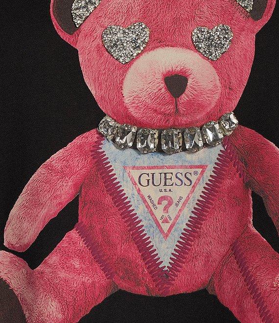 Guess Short Sleeve Pink Bear Graphic T-Shirt Product Image