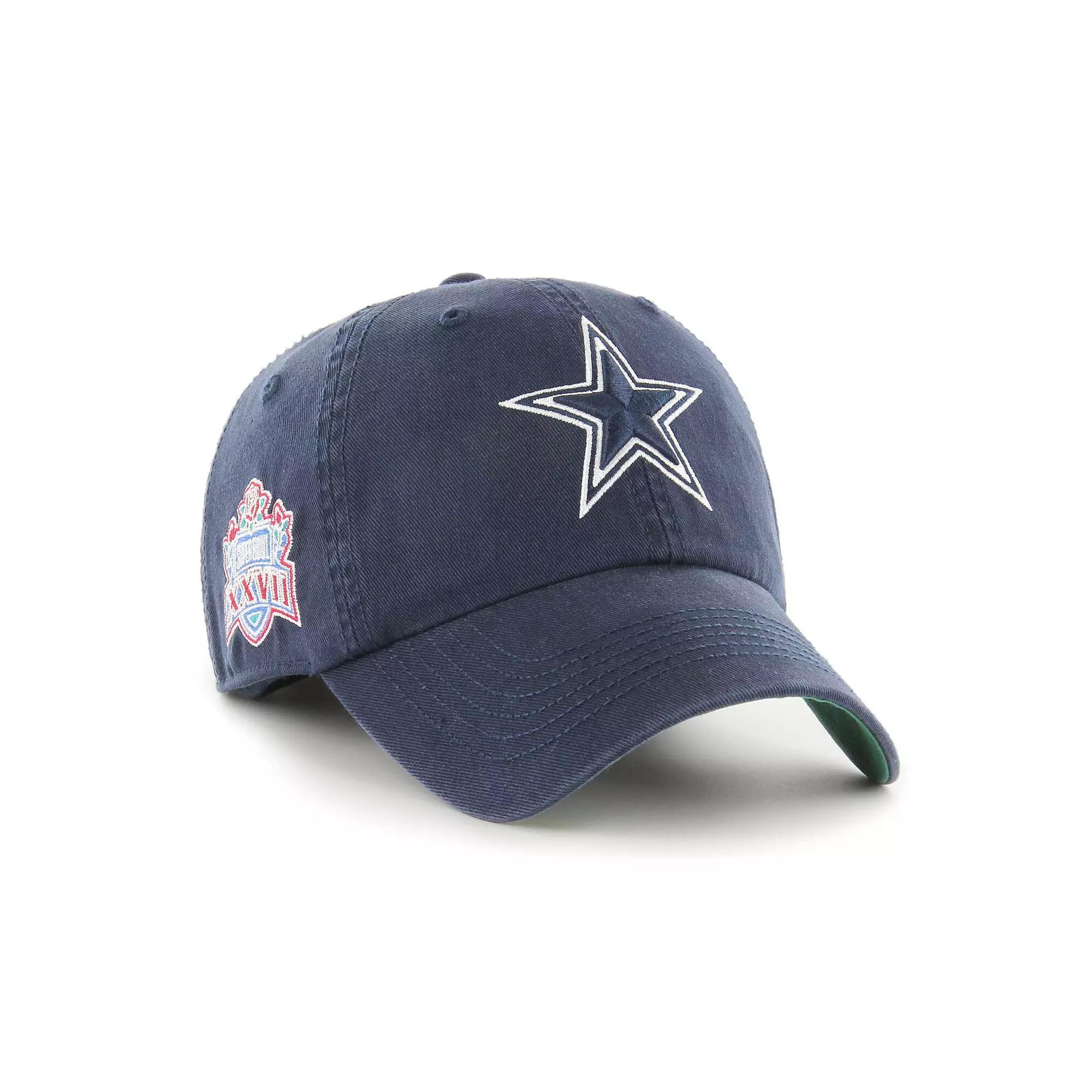 Men's '47 Navy Dallas Cowboys Sure Shot Franchise Fitted Hat,  Product Image
