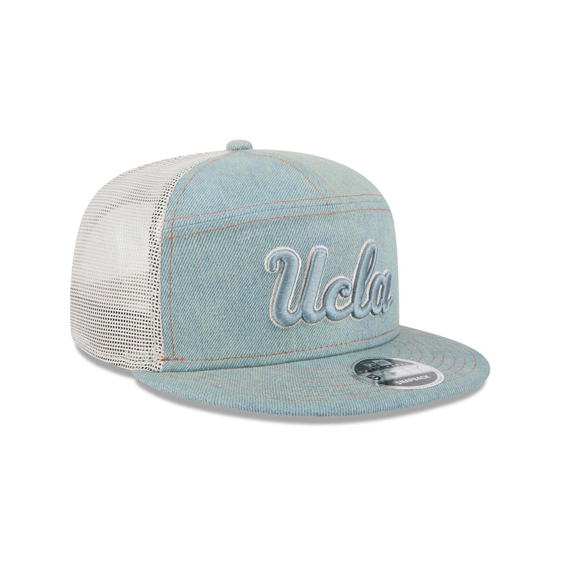 UCLA Bruins Denim Split Panel 9FIFTY Trucker Hat Male Product Image