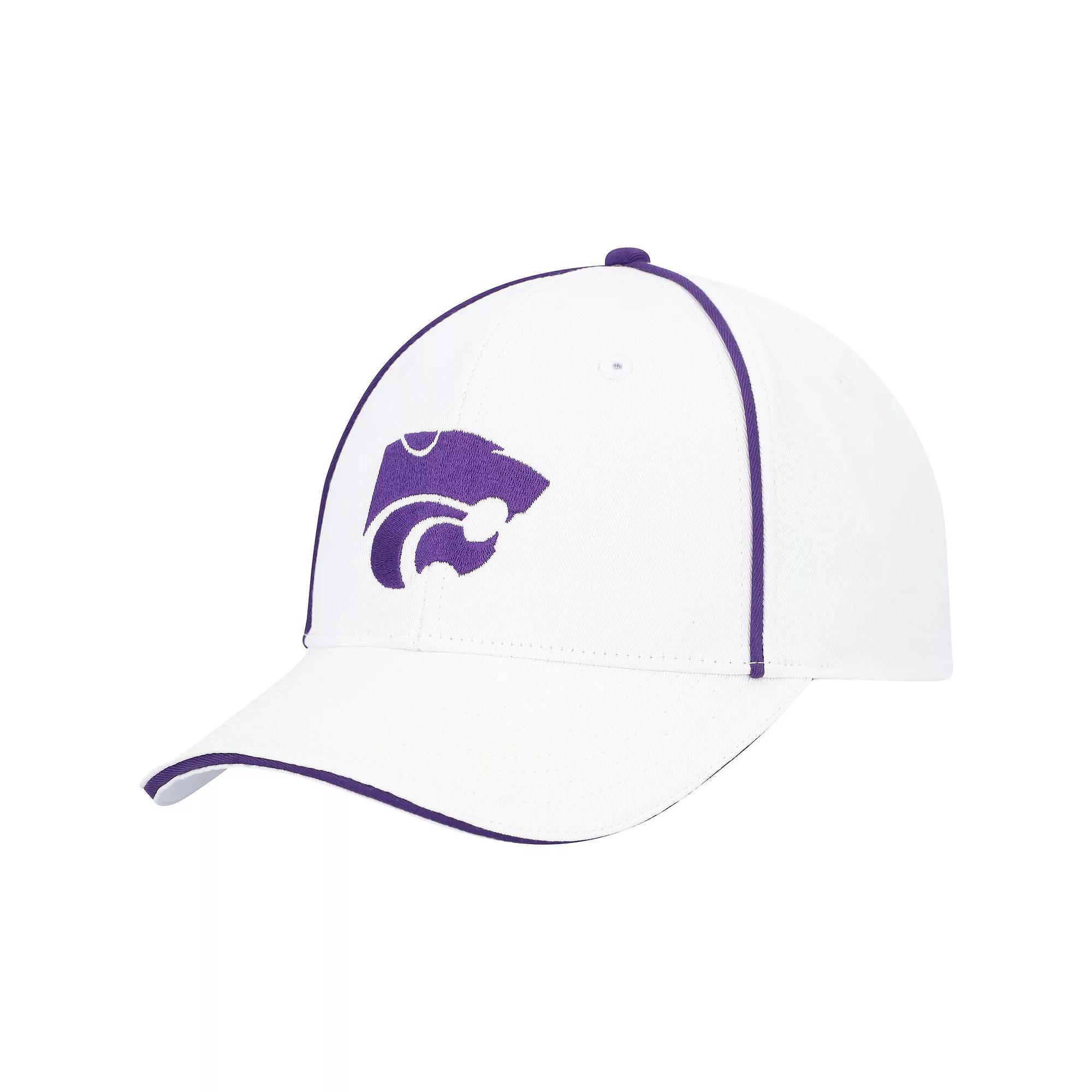 Men's Colosseum  White Kansas State Wildcats Take Your Time Snapback Hat Product Image