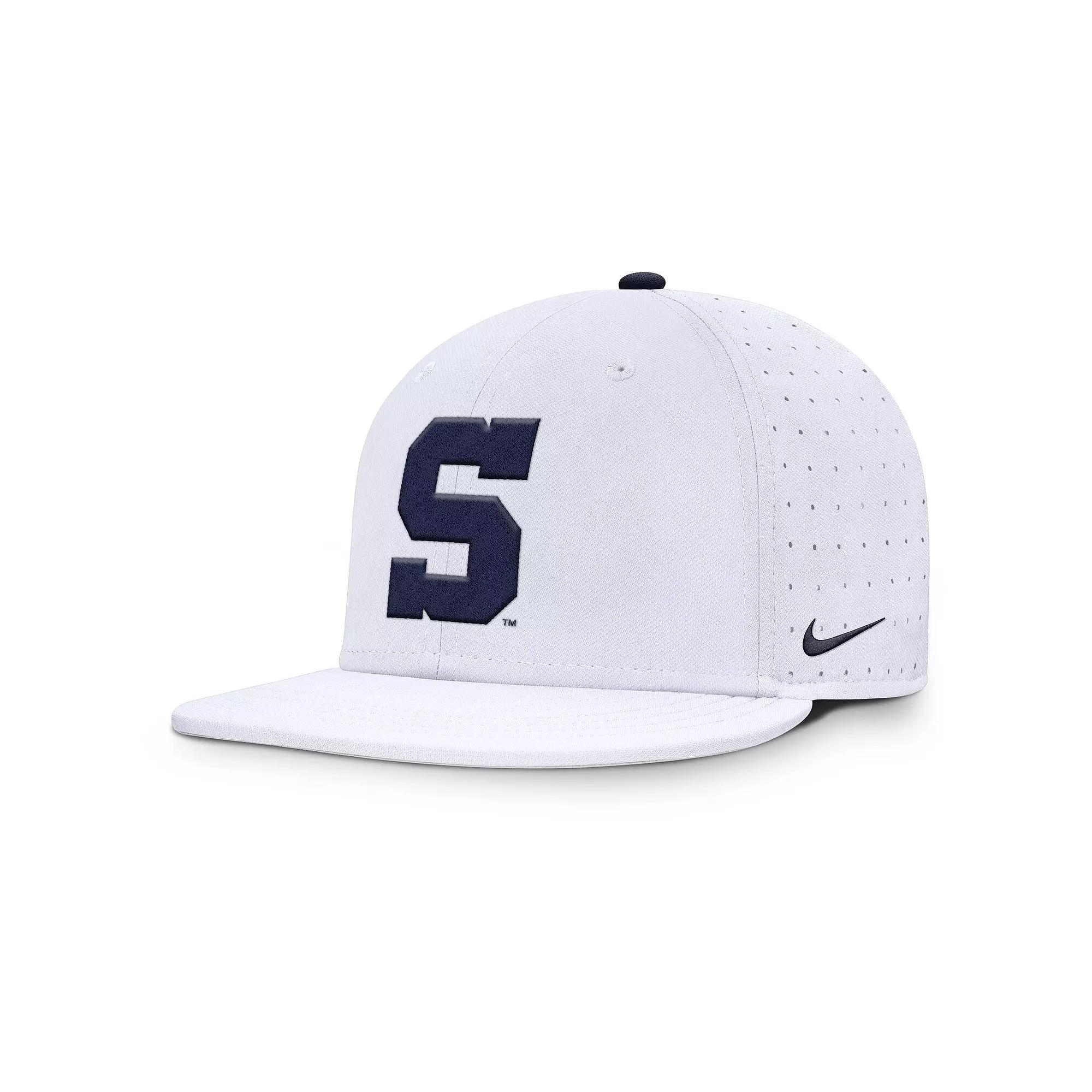 Men's Nike White Penn State Nittany Lions On-Field Dugout True Performance Fitted Hat, Size: 7 5/8 Product Image