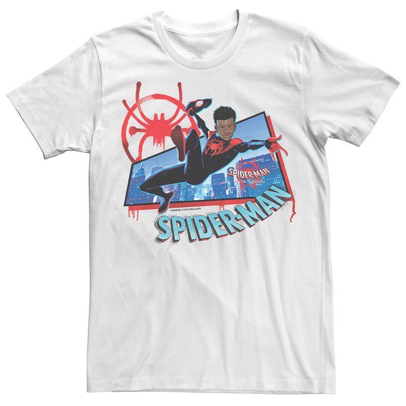 Men's Marvel Spider-Verse Morales Spider-Man Short Sleeve Graphic Tee,  Product Image
