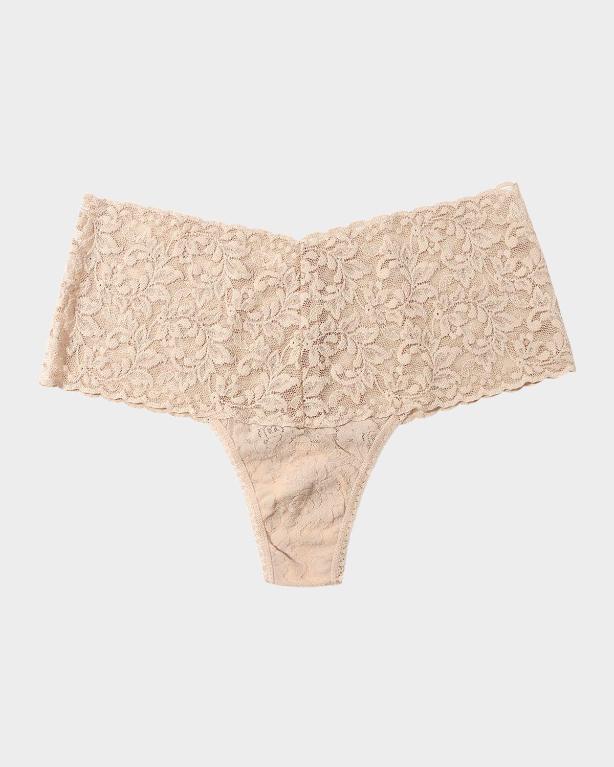Signature Lace Retro Thong Product Image
