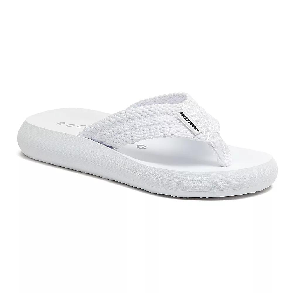 Rocket Dog Sunset Women's Flip-Flop Sandals, Size: 9, White Product Image