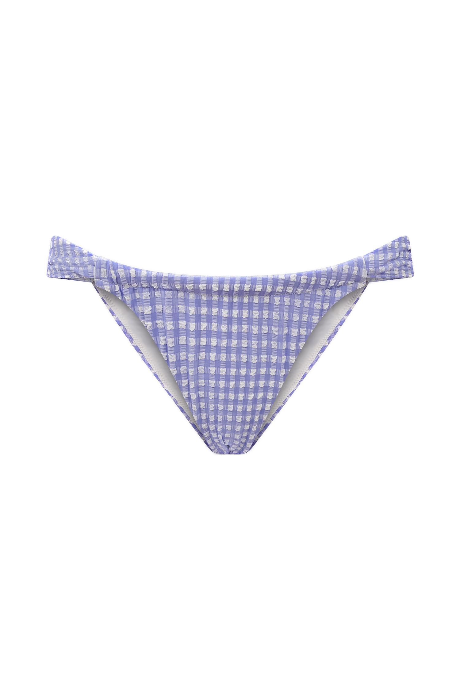 Persephone Gingham Bikini Bottoms - Lilac Product Image