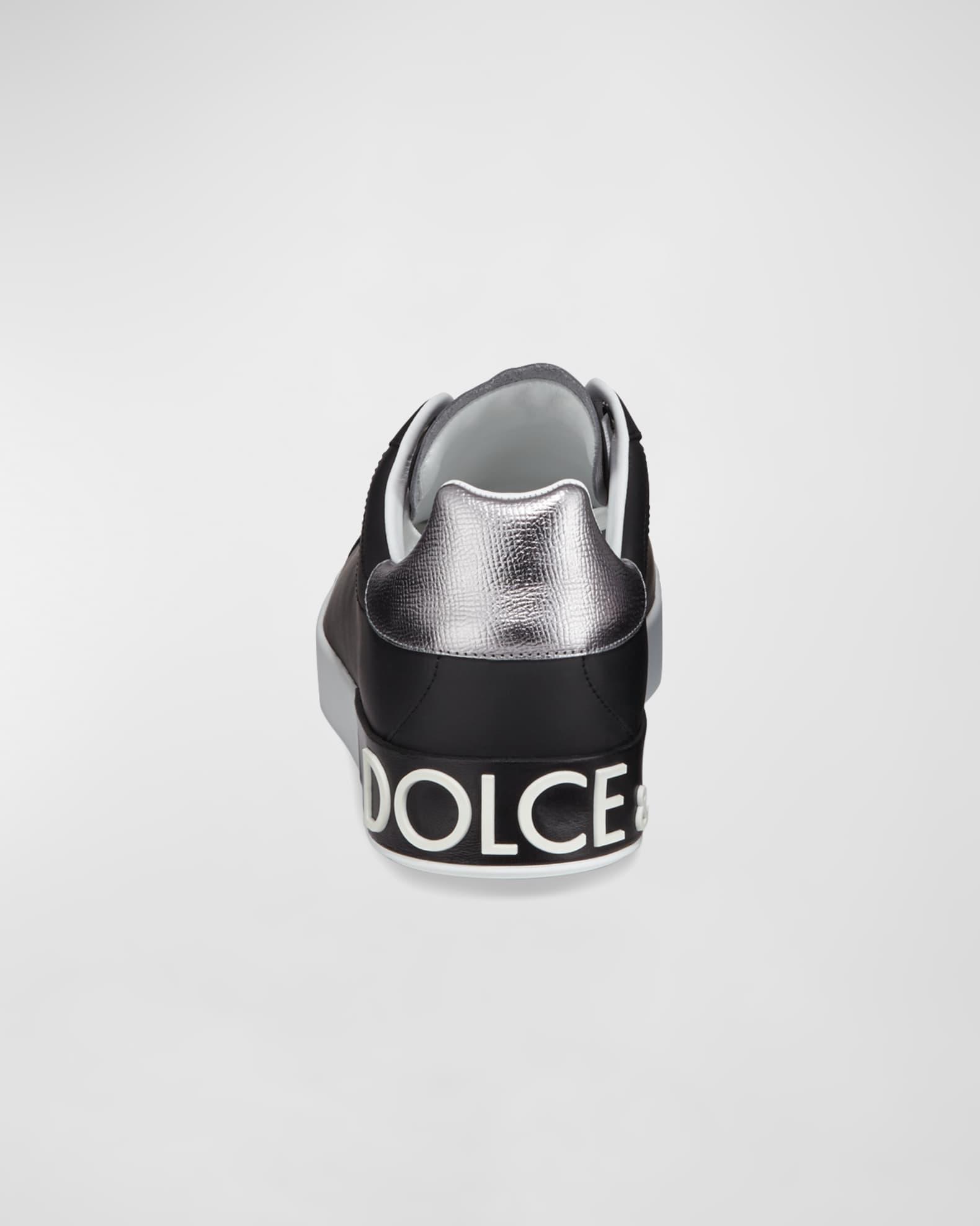 Men's Portofino Logo Leather Low-Top Sneakers Product Image