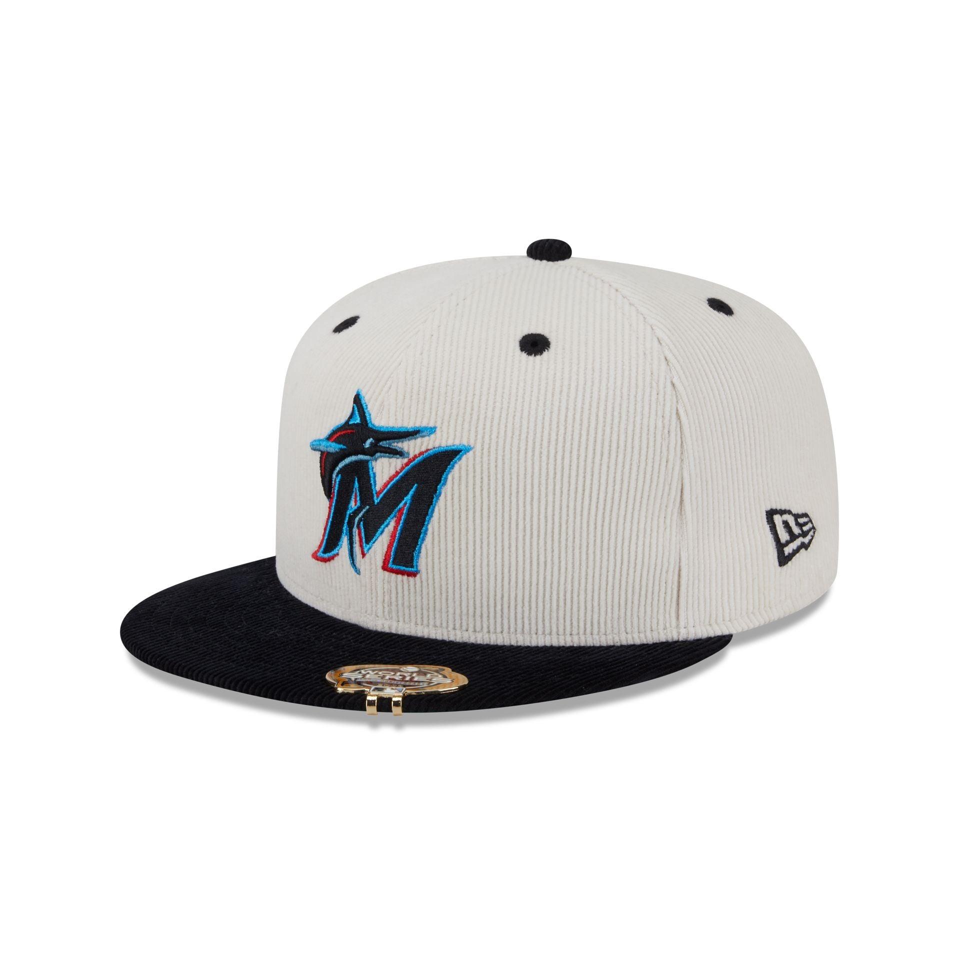 Miami Marlins Two Tone Cord 59FIFTY Fitted Hat Male Product Image