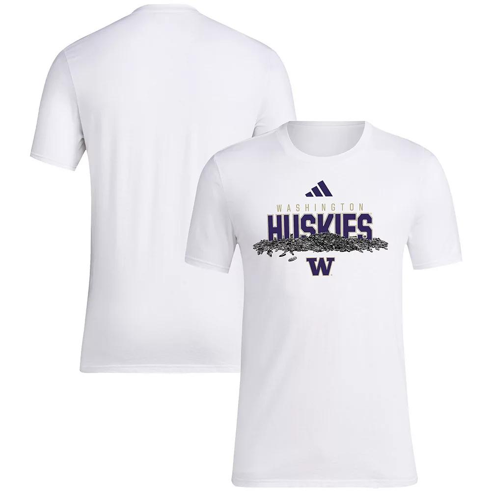 Men's adidas White Washington Huskies Baseball Sunflower Seeds T-Shirt,  Product Image