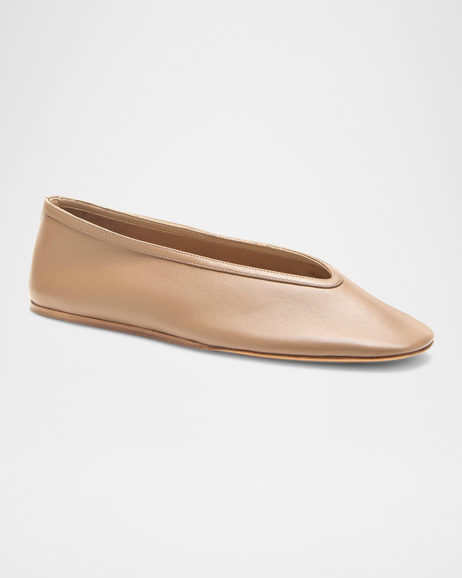 Luna Leather Ballerina Flats Product Image