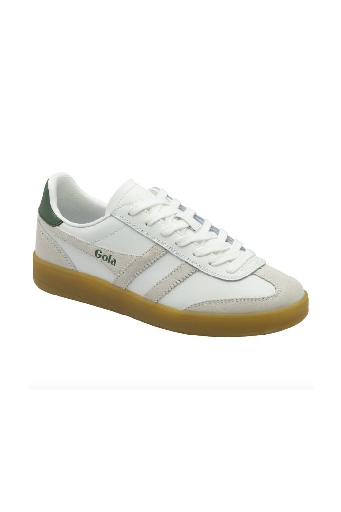 Gola Classics Men's Viper Leather Sneakers - White/ White/ Evergreen Product Image