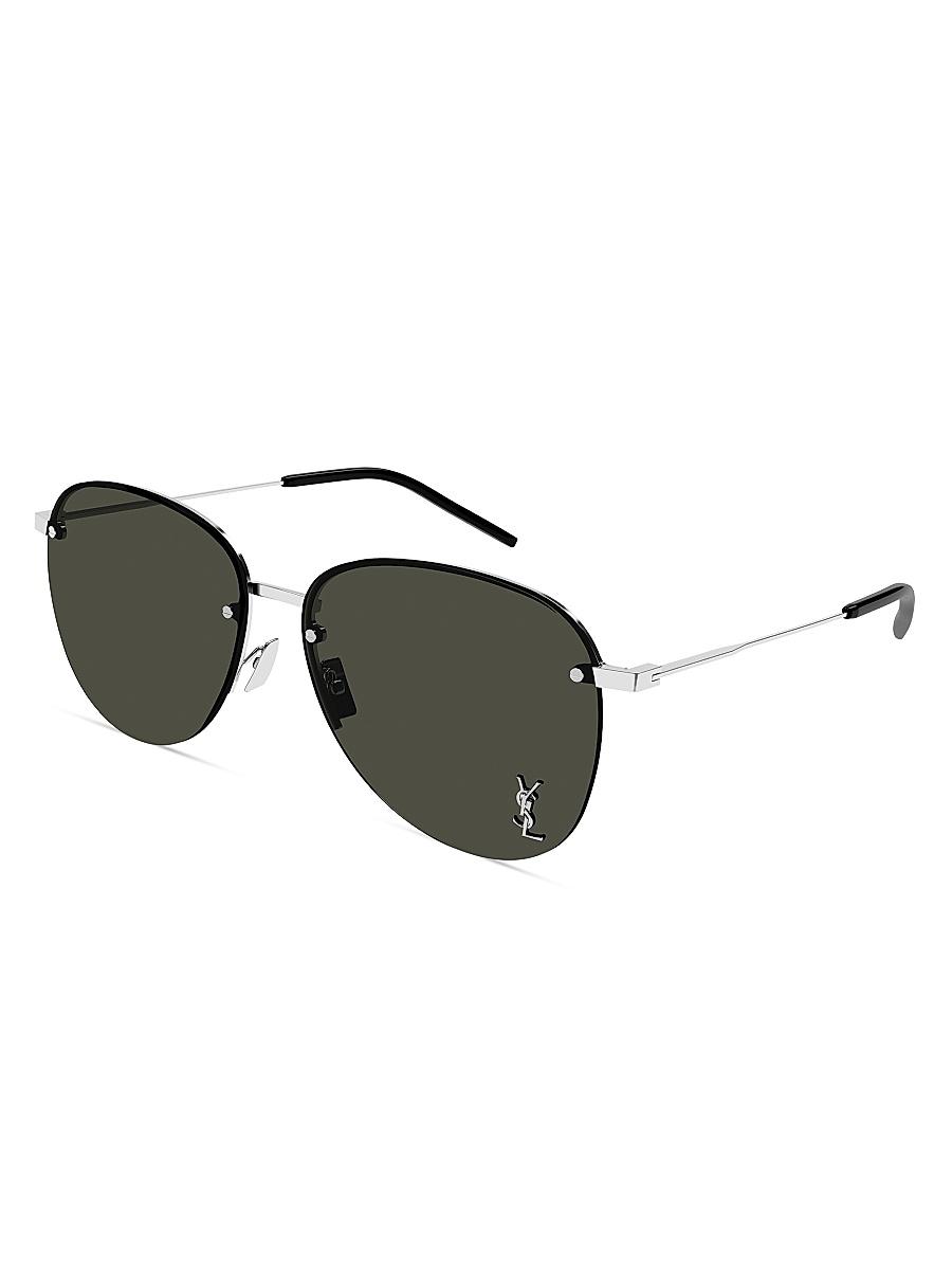 Mens Metal 61MM Navigator Sunglasses Product Image