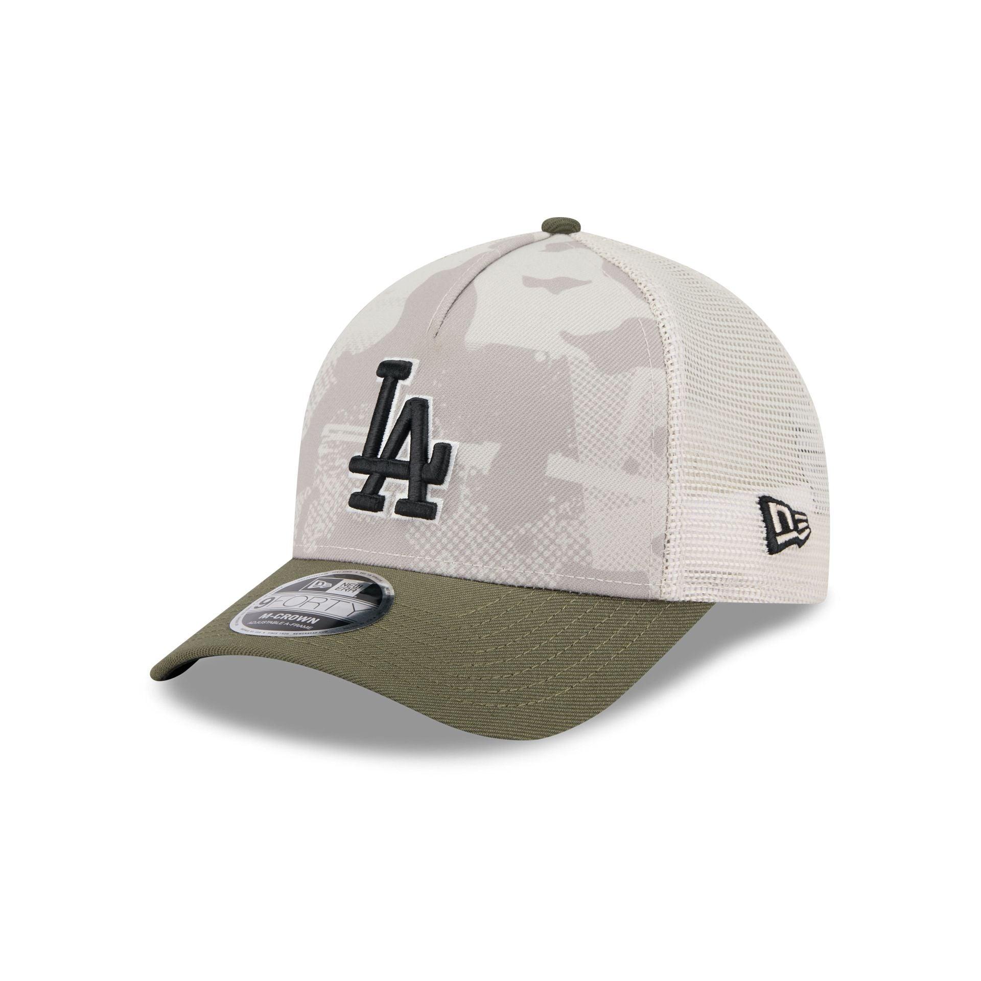 Los Angeles Dodgers Armed Forces Day 2025 9FORTY M-Crown A-Frame Trucker Hat Male Product Image