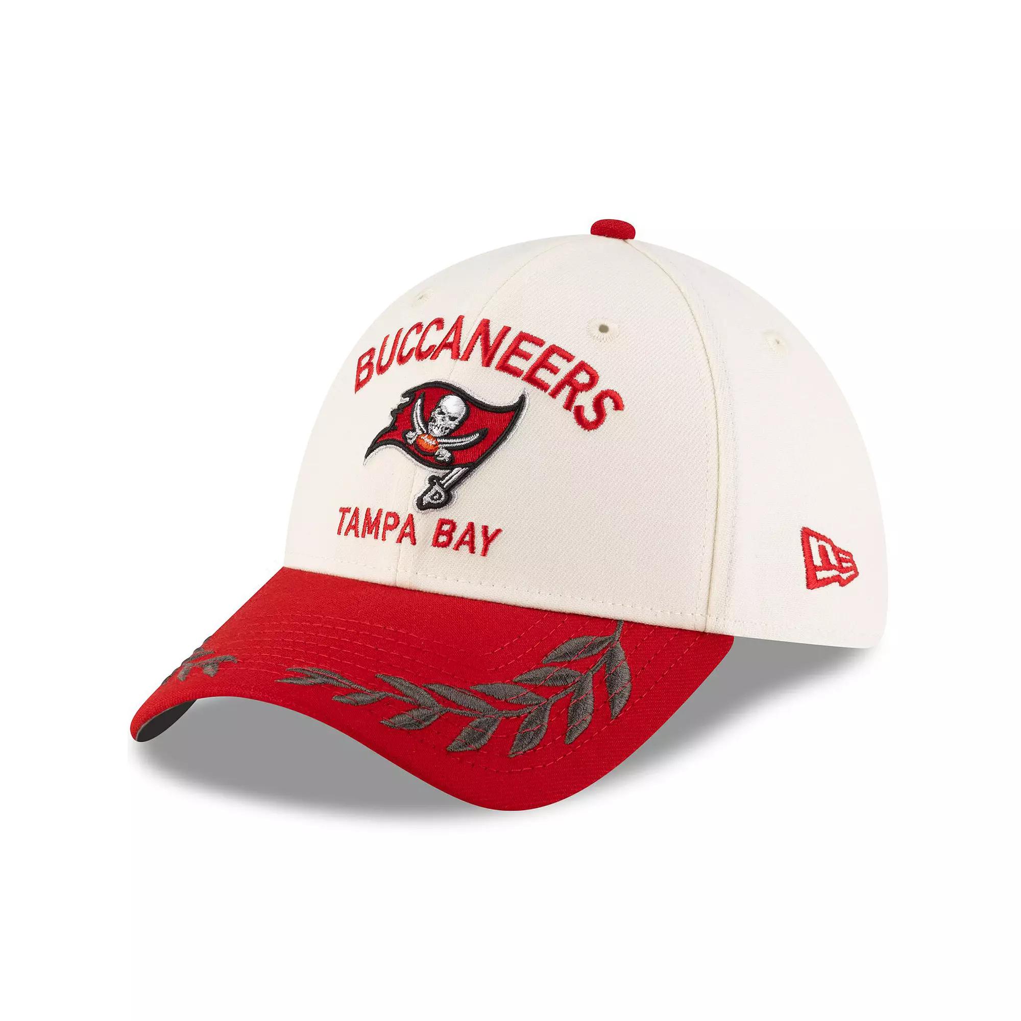 Men's New Era  Cream/Red Tampa Bay Buccaneers 2025 NFL Draft 39THIRTY Flex Hat, Size: Large/XL, Beige Product Image