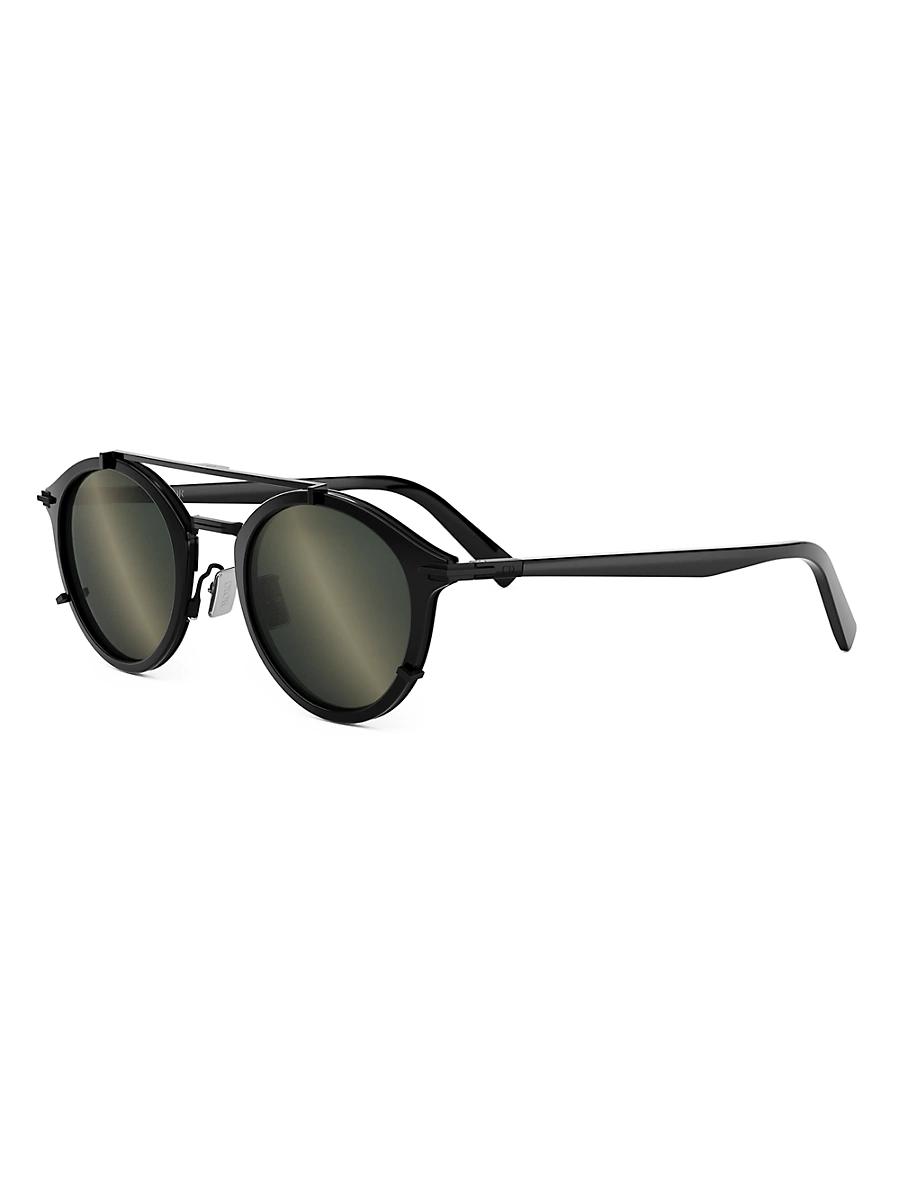 Mens DiorBlackSuit R7U 50MM Round Sunglasses Product Image