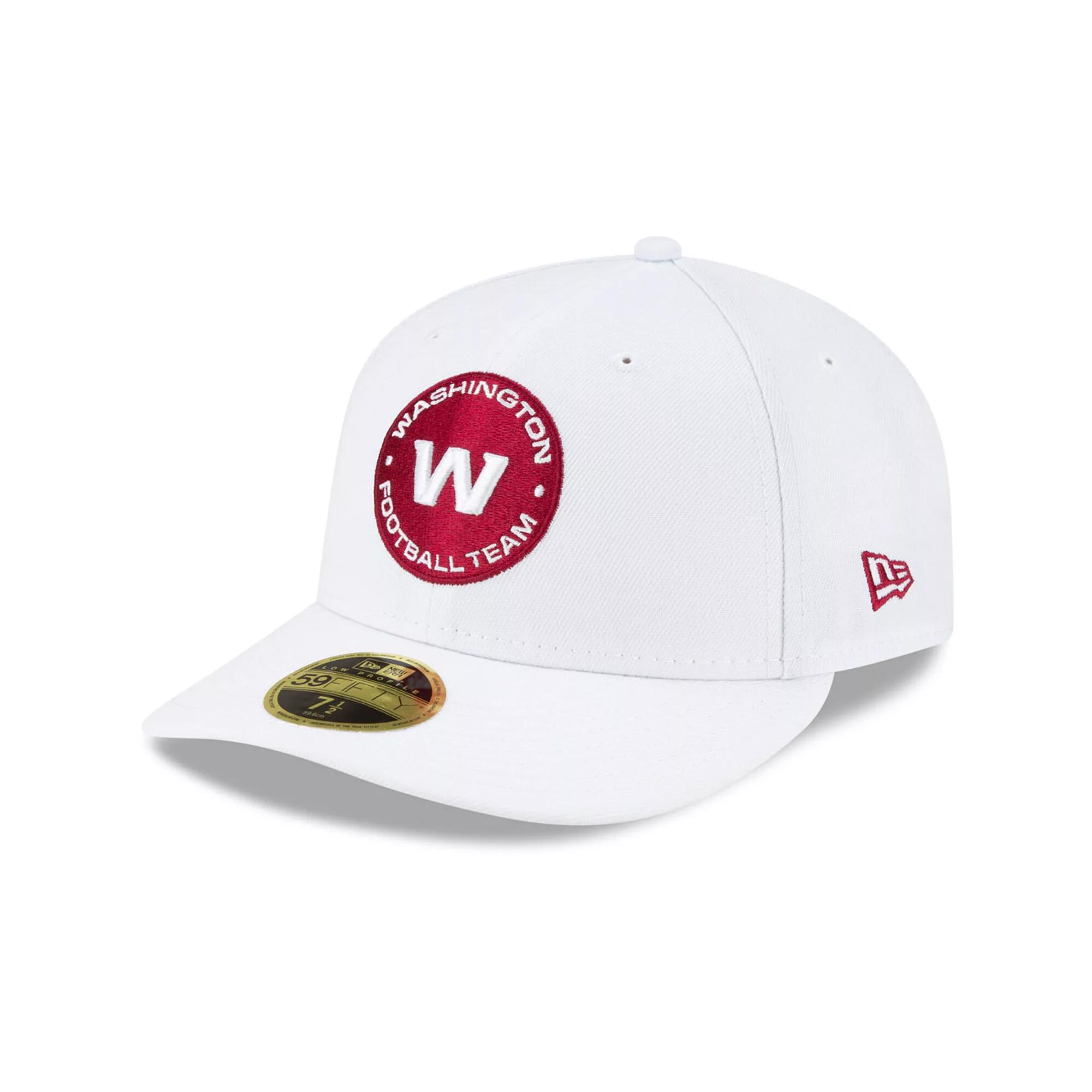 Men's New Era White Washington Football Team Circle Essential 59FIFTY Fitted Hat, Size: 7 1/8, Wft White Product Image