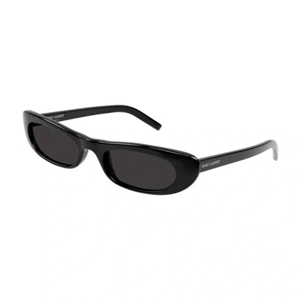 SAINT LAURENT Sl 557 Shade Oval Sunglasses In Black Product Image