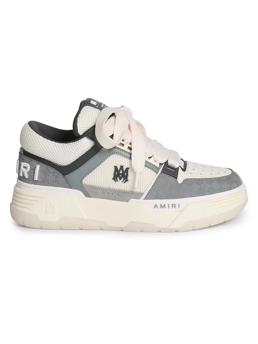 Mens MA-1 Leather & Mesh Low-Top Sneakers Product Image