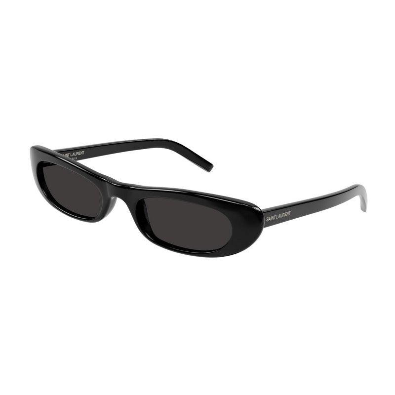 SAINT LAURENT Sl 557 Shade Oval Sunglasses In Black Product Image
