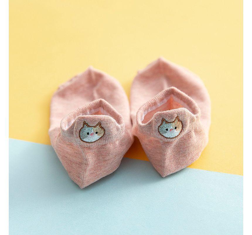 Cat Embroidered Socks Product Image