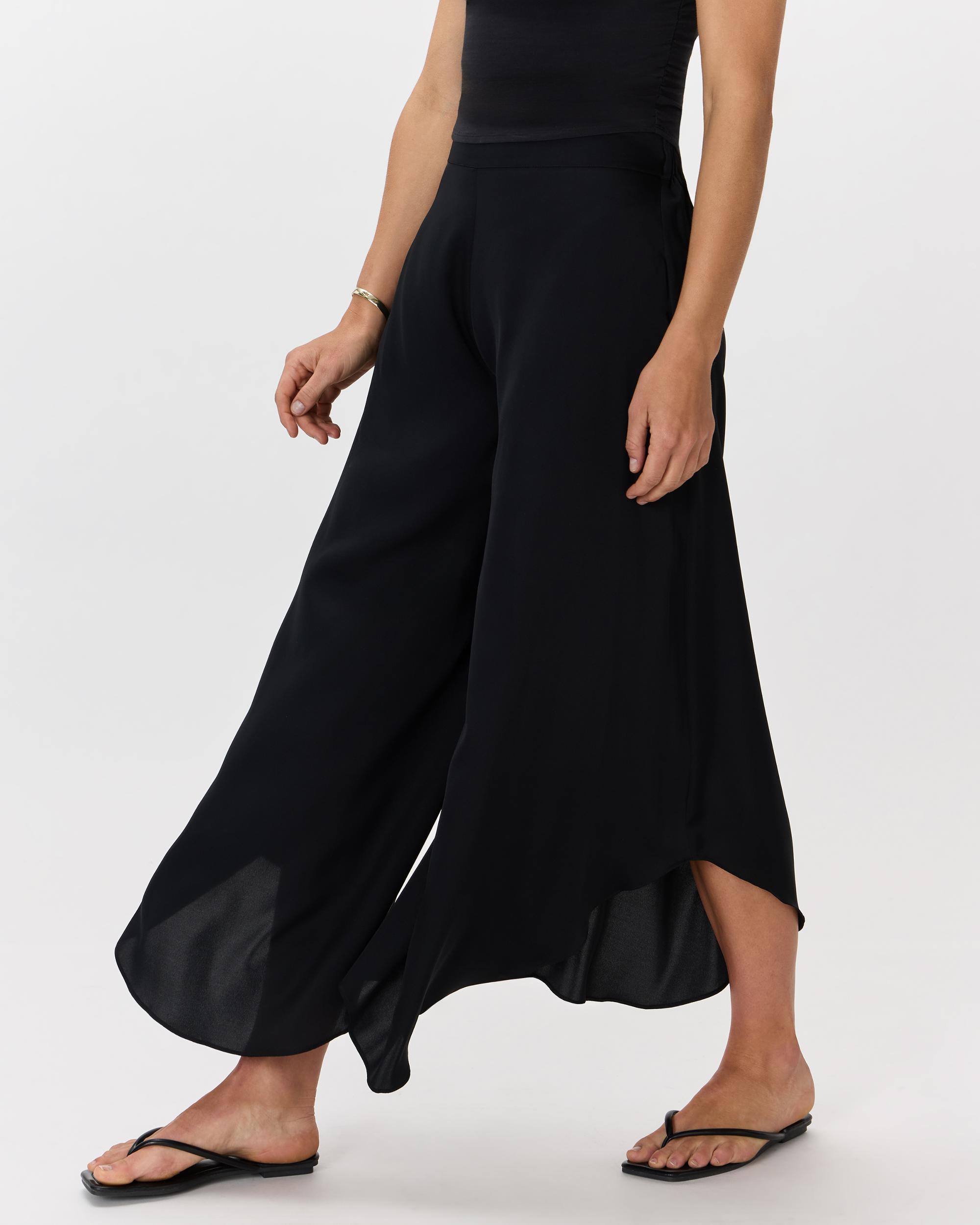 Quince | Women's Washable Stretch Silk Palazzo Pants Size XL, Mulberry Silk Product Image
