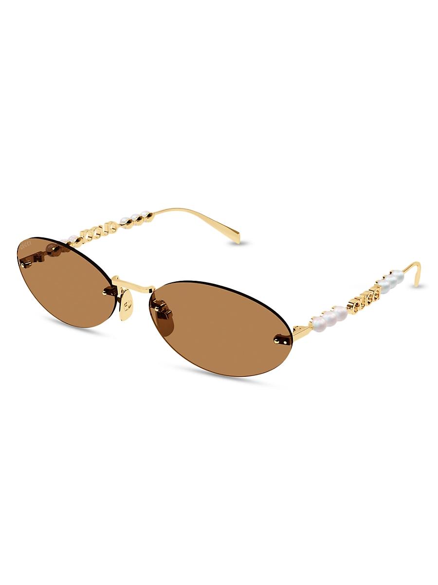 Womens Fashion Show 62MM Oval Sunglasses Product Image