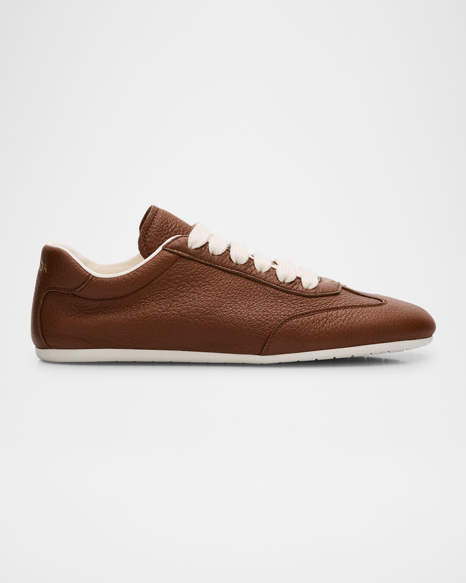 Thin Leather Low-Top Sneakers Product Image