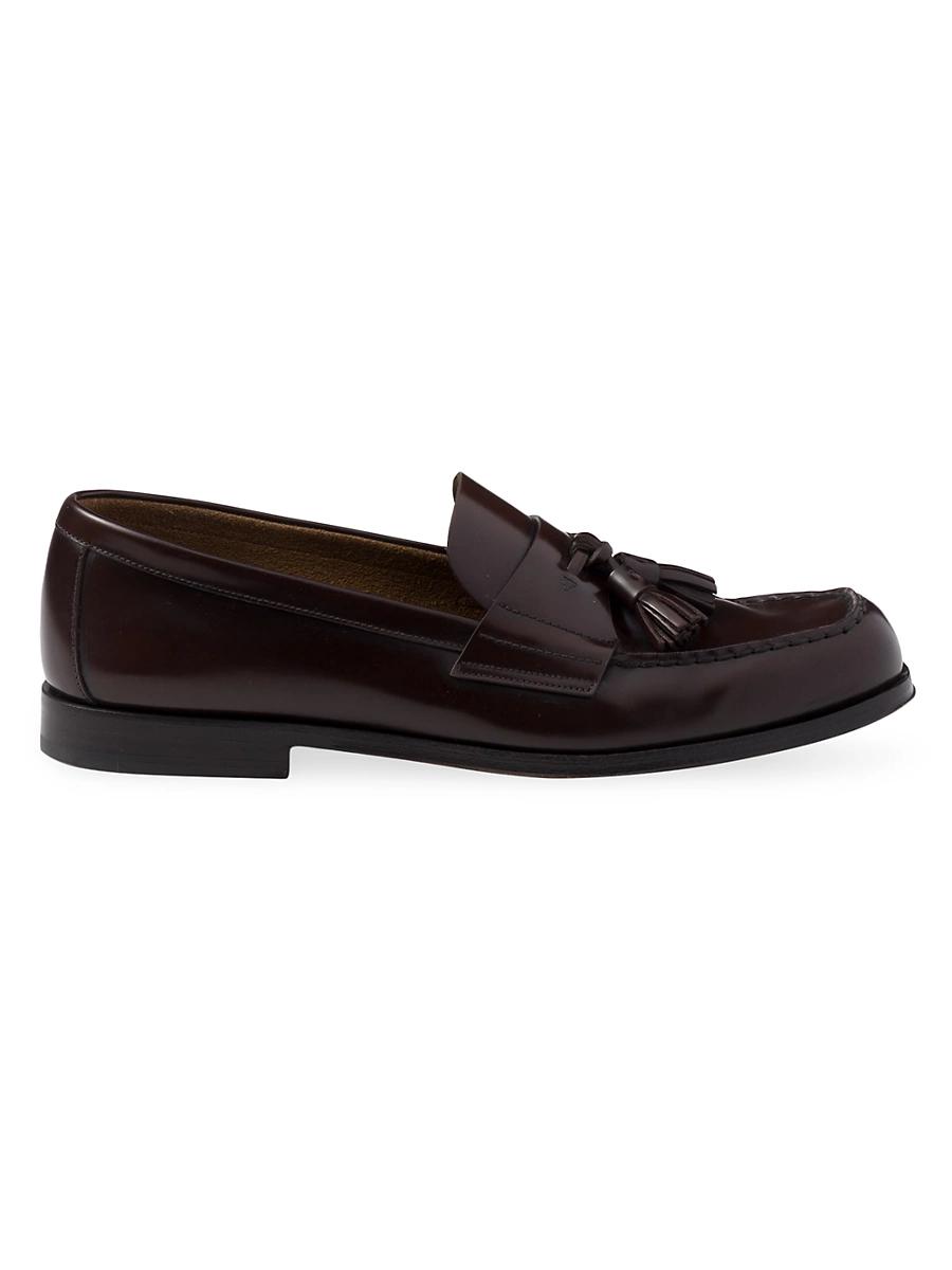 Mens Brushed Leather Loafers Product Image