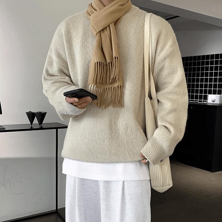 RT No. 10384 KNITTED PULLOVER SWEATER Product Image