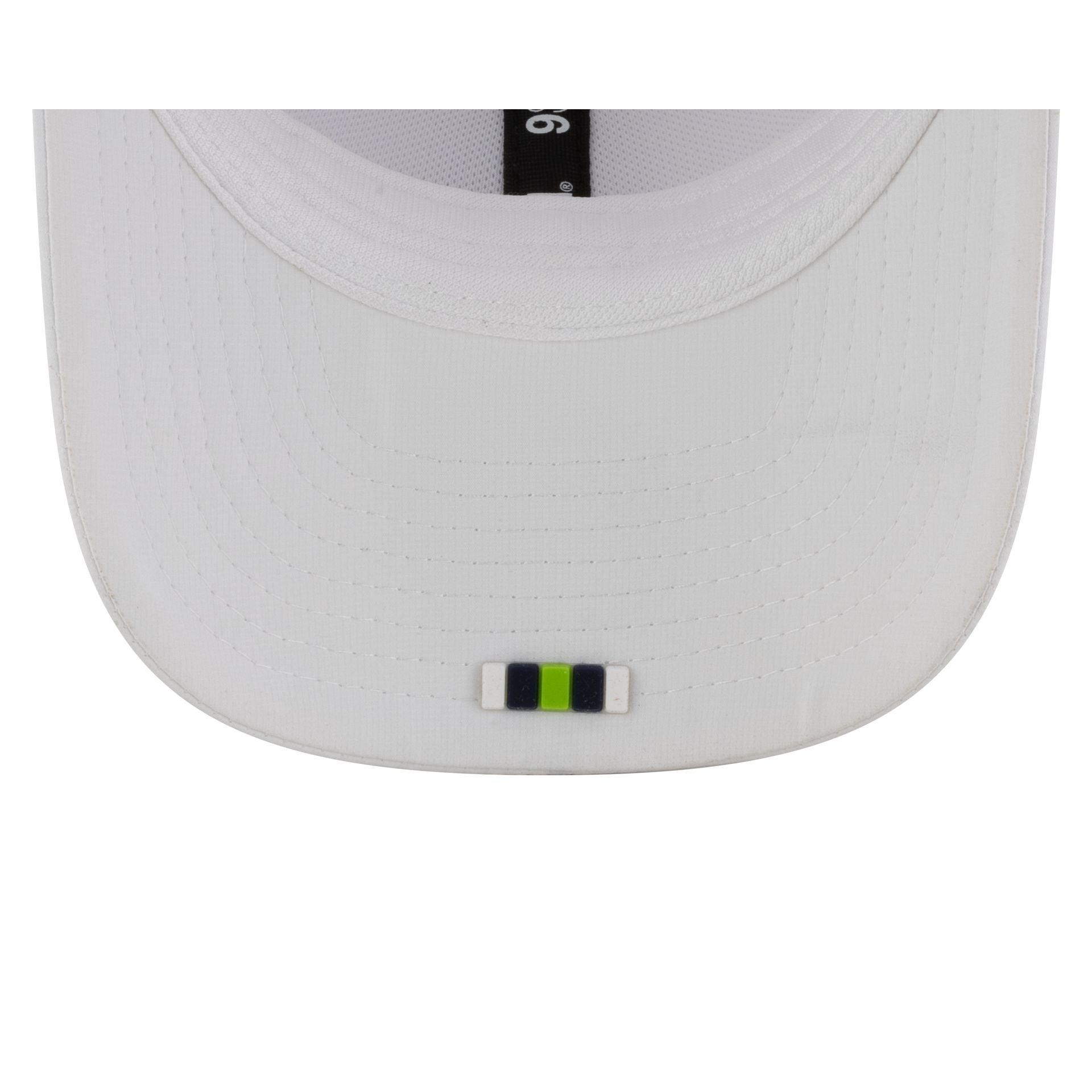 Seattle Seahawks 2025 Sideline Hot Weather White 9SEVENTY Trucker Hat Male Product Image