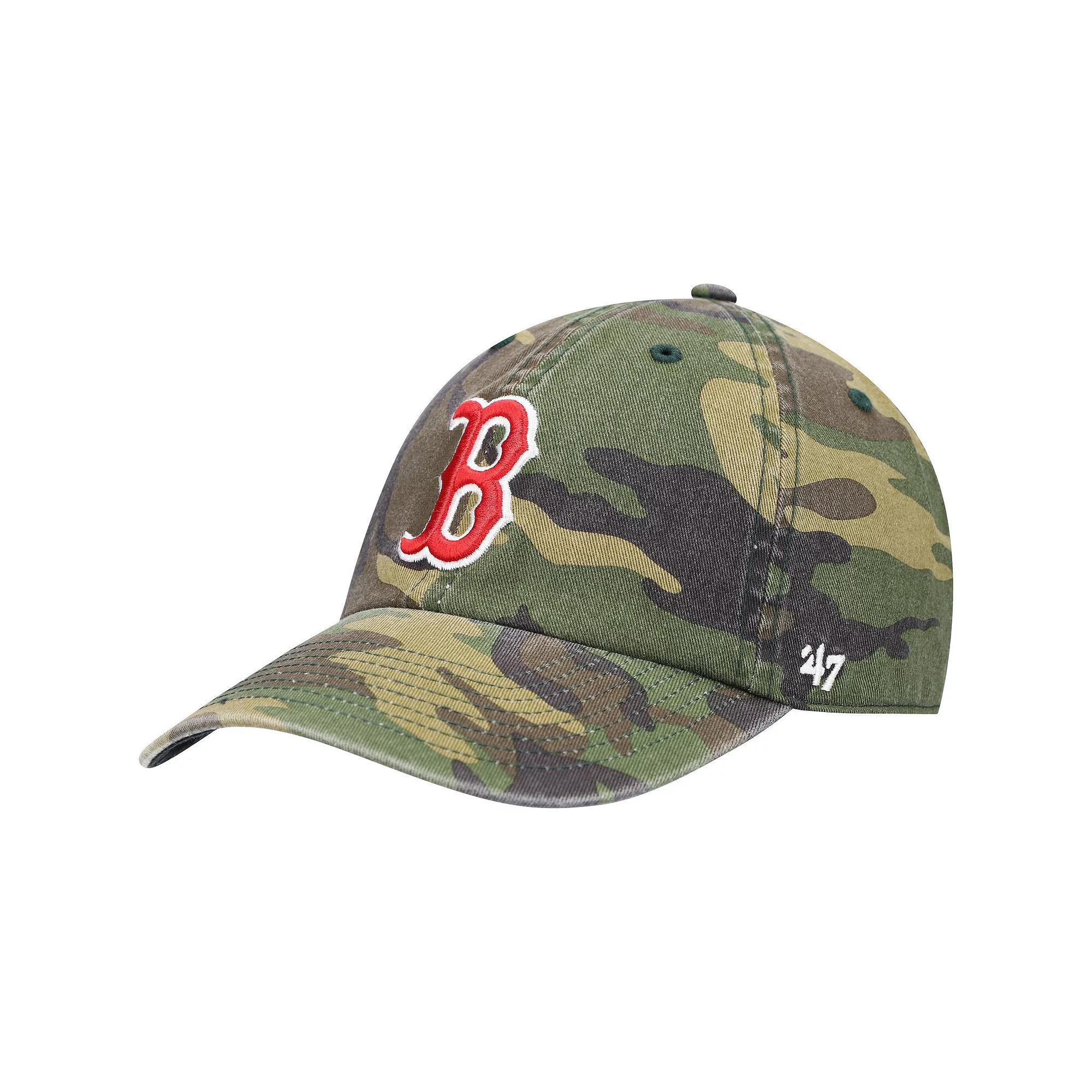 Mens 47 Camo Boston Red Sox Team Clean Up Adjustable Hat Product Image