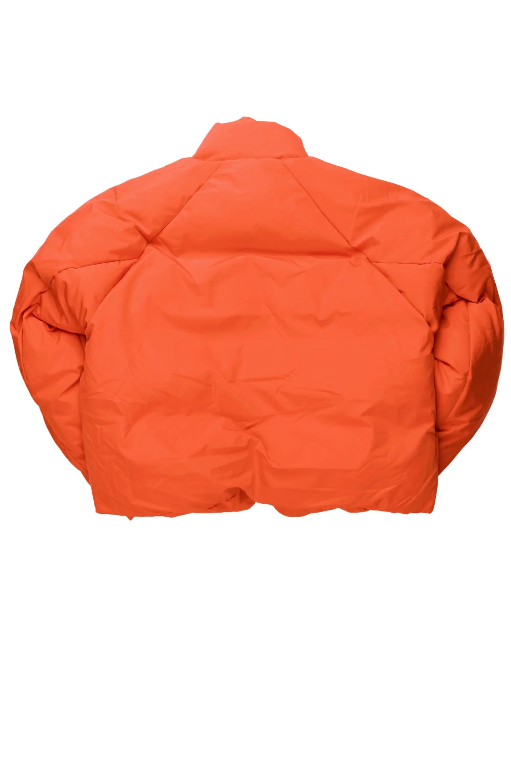 Damien Orange Puffer Jacket Male Product Image