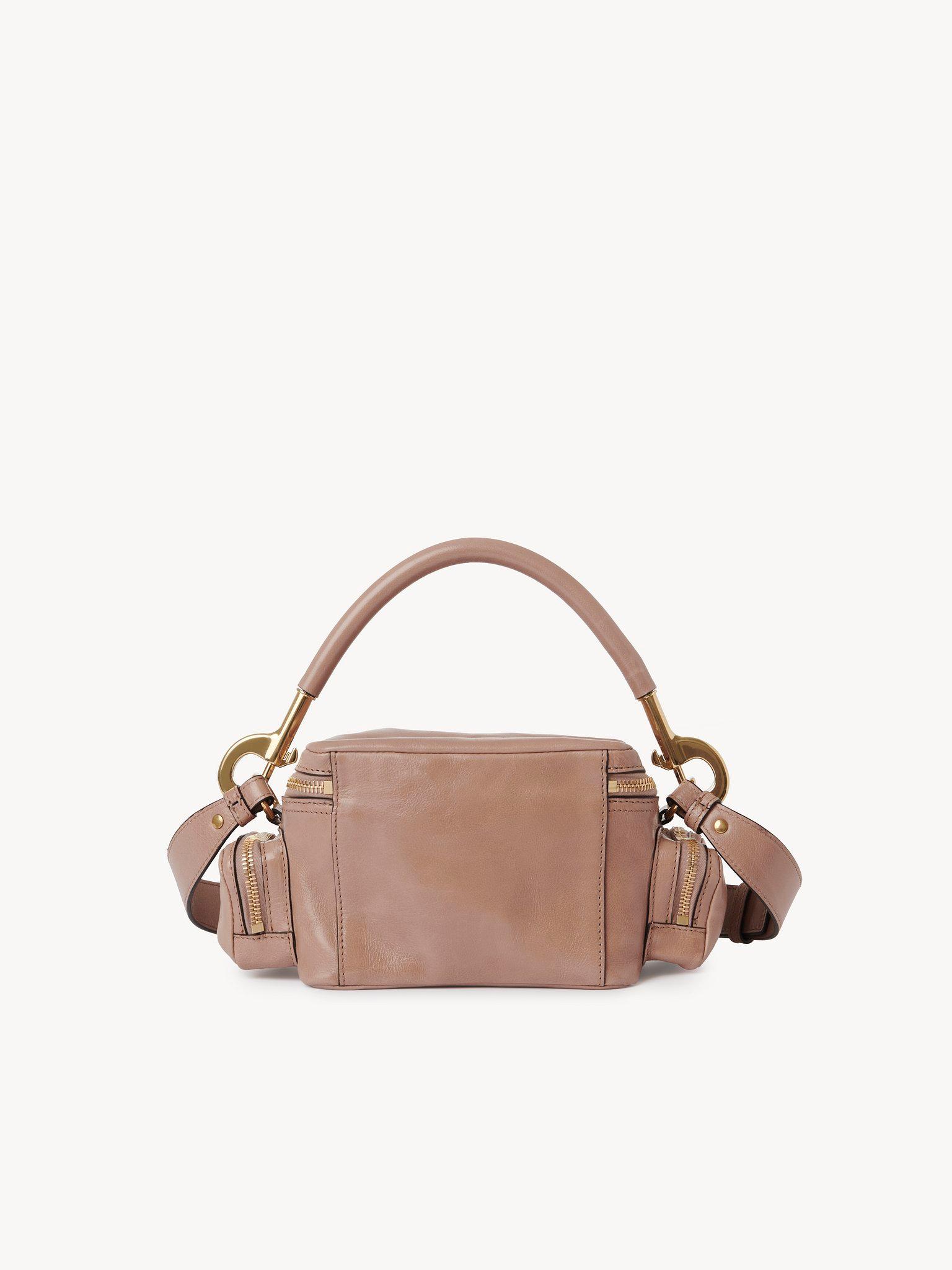 Small camera bag in shiny leather Product Image