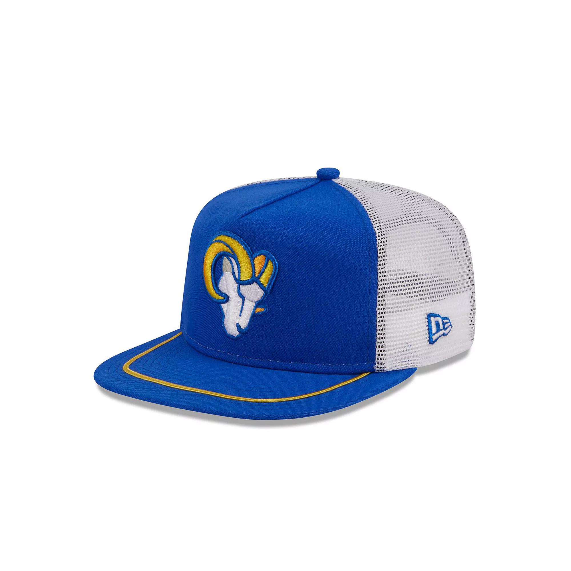 Men's New Era Royal/White Los Angeles Rams Original Classic Golfer Adjustable Hat, Blue Product Image