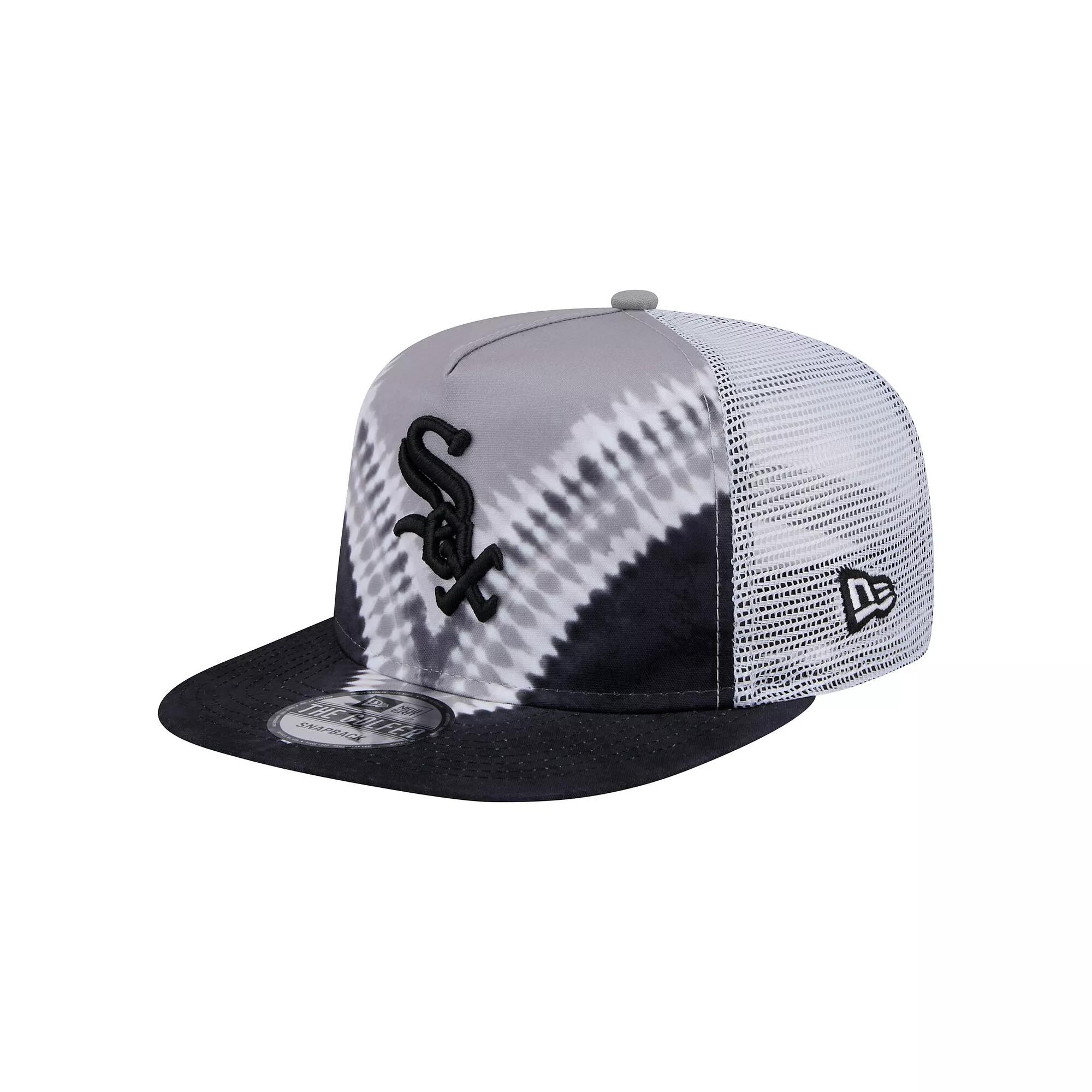 Men's New Era Gold/Royal Los Angeles Rams Throwback Dye Golfer Snapback Hat Product Image