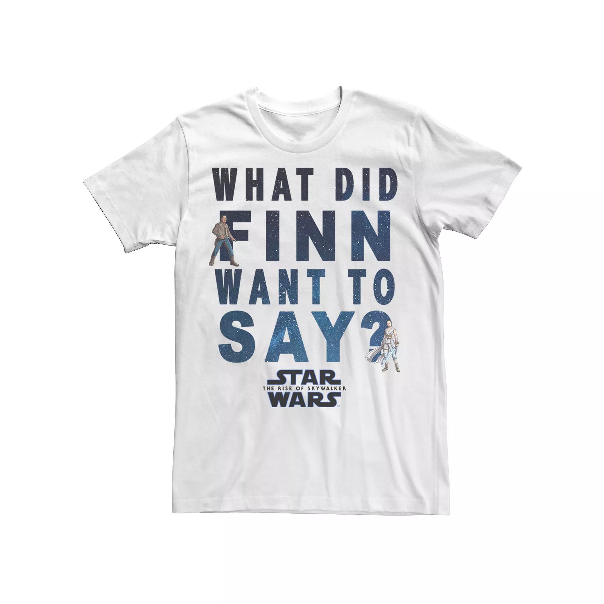 Men's Star Wars: The Rise Of Skywalker What Did Finn Want To Say Tee,  Product Image